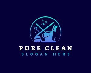 Housekeeping Disinfection Cleaner logo design