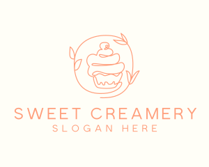 Dessert Cupcake Pastry logo design