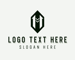 Hexagon - Generic Arrow Letter M logo design