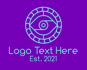 Webcam - Minimalist Detective Eye logo design