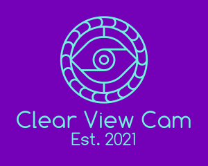 Webcam - Minimalist Detective Eye logo design