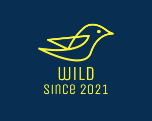Bird - Minimalist Yellow Bird logo design
