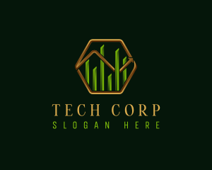 Corporation - Corporate Arrow Chart logo design