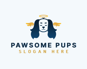 Pet Dog Angel logo design