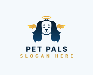 Pet Dog Angel logo design