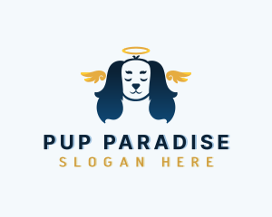 Pet Dog Angel logo design