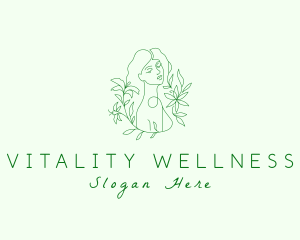 Natural Female Wellness Body logo design