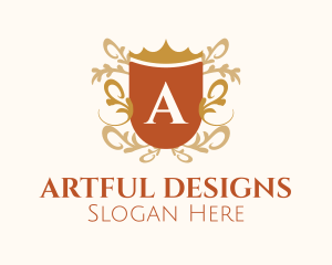 Royal Decorative Shield logo design