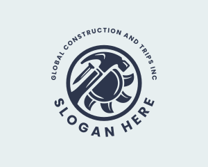 Repairman - Construction Carpentry Handyman logo design