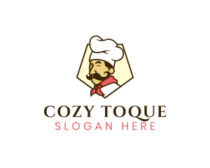 Toque - Chef Moustache Toque logo design