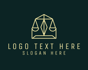 Justice Scale - Legal Attorney Firm logo design