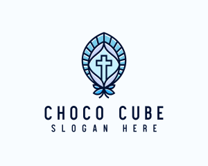 Chruch - Church Crucifix Altar logo design