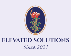 Flower Rose Pendant logo design