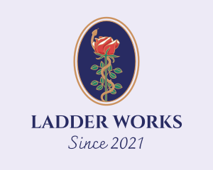 Flower Rose Pendant logo design