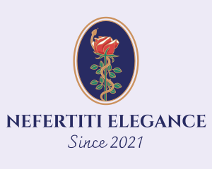 Flower Rose Pendant logo design