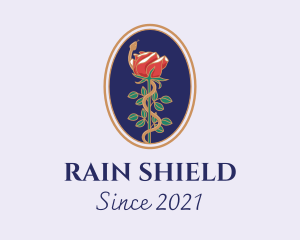 Flower Rose Pendant logo design