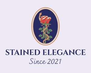 Flower Rose Pendant logo design