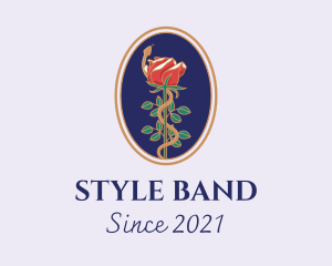 Flower Rose Pendant logo design