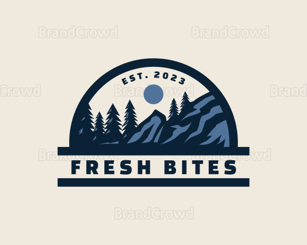 Outdoor Nature Mountain Camping Logo