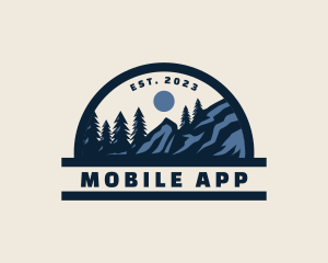 Outdoor Nature Mountain Camping Logo