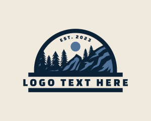 Outdoor Nature Mountain Camping Logo