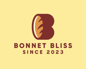 Bread Bakery Letter B logo design