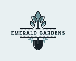 Shovel Gardening Care logo design