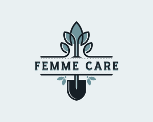 Shovel Gardening Care logo design