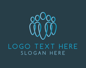 Leadership - Blue Community Support logo design