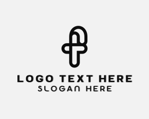 It Expert - Cyber Tech Software Letter F logo design