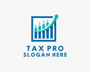 Tax - Statistics Finance Accounting logo design