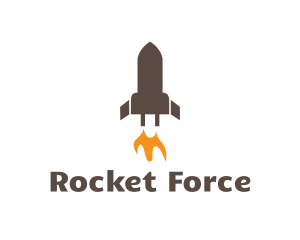 Missile - Plug Rocket Launch logo design