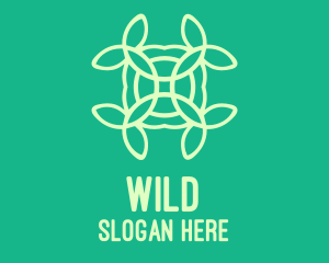 Organic Flower Pattern logo design