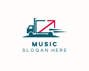 Logisctics - Logistics Arrow Truck logo design