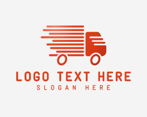 Hauling - Express Delivery Truck logo design