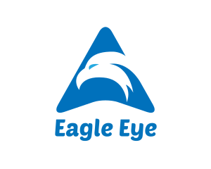 Blue Eagle Bird Arrow logo design