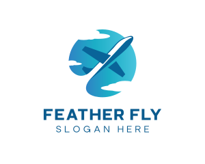 Flight Plane Logistics logo design