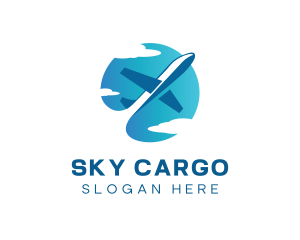 Flight Plane Logistics logo design