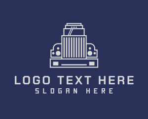 Grey - Gray Truck Transportation logo design