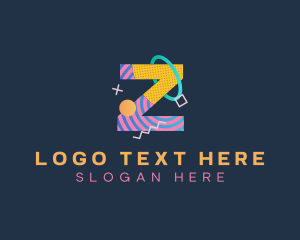 Color - Pop Art Letter Z logo design