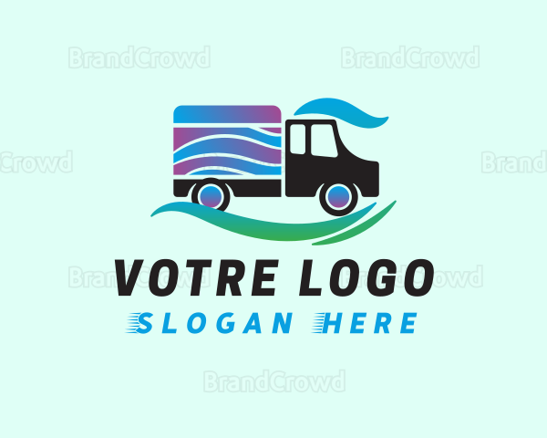 Truck Wave Swoosh Logo