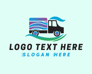 Truck - Truck Wave Swoosh logo design