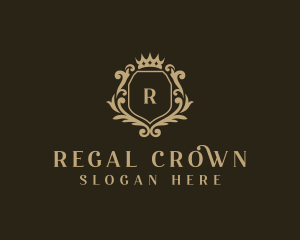 Crown Royalty Shield logo design