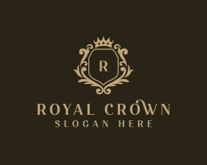 Crown Royalty Shield logo design