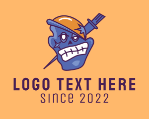 Interactive - Zombie Mascot Game logo design