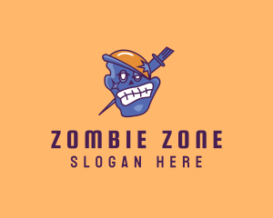 Zombie - Dead Zombie Head logo design