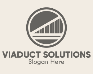 Viaduct - Hanging Bridge Infrastructure logo design