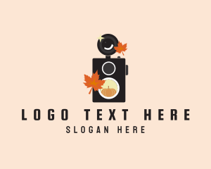 Vlogging - Autumn Pumpkin Photography logo design