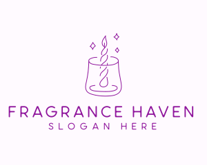 Candle Spa Massage logo design