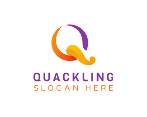 Colorful Elegant Q logo design